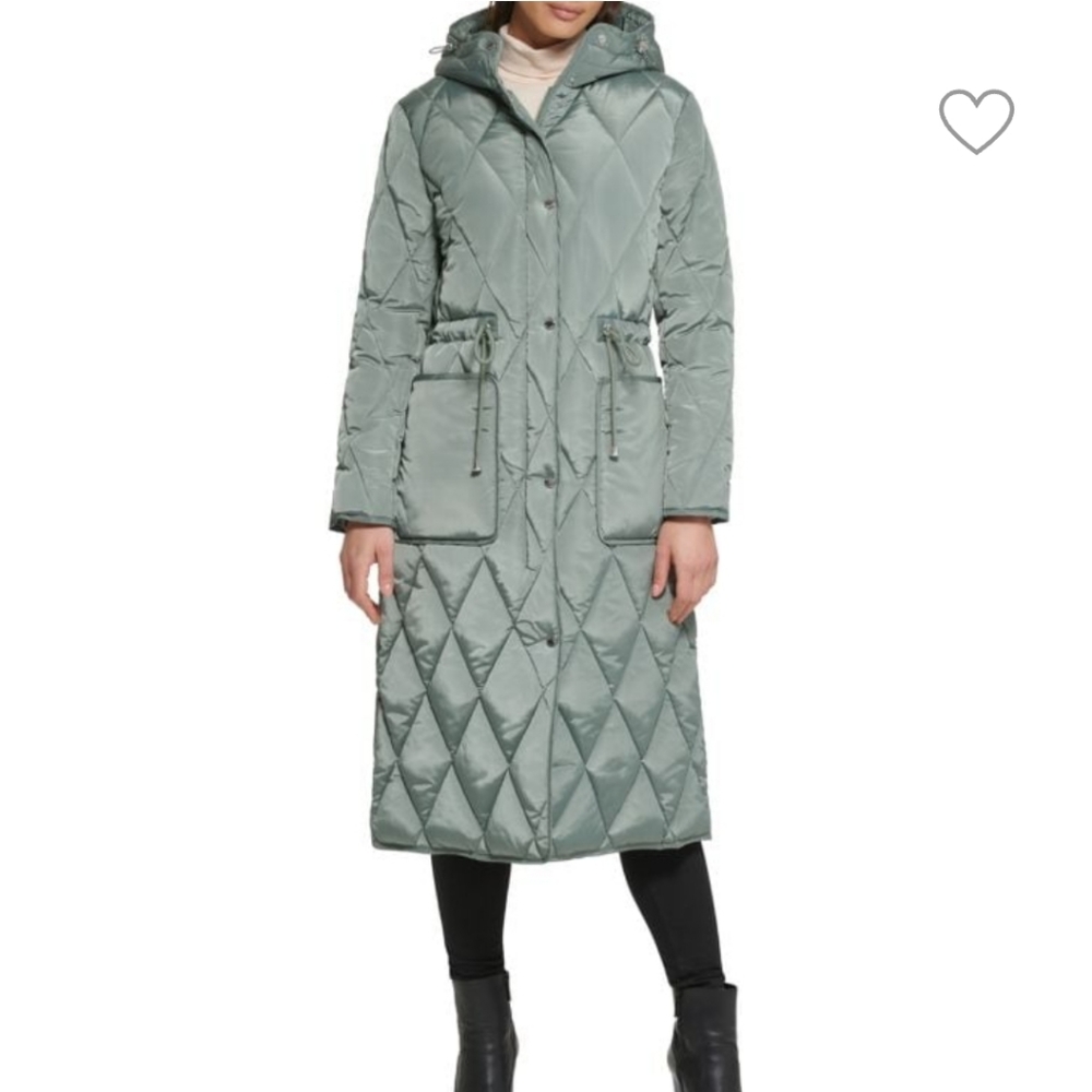 Kenneth Cole Women's Quilted Puffer Stadium Jacket M